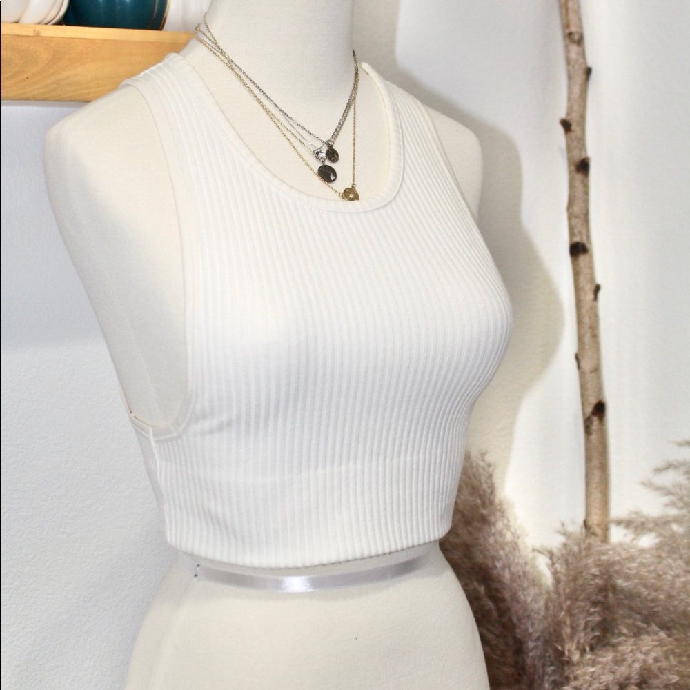 NWT Teaser Ribbed Crop Tank - Picture 4 of 4